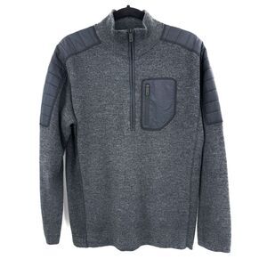 SMARTWOOL Gray Ski Ninja Merino Wool Half Zip Sweater Jacket Size M Medium